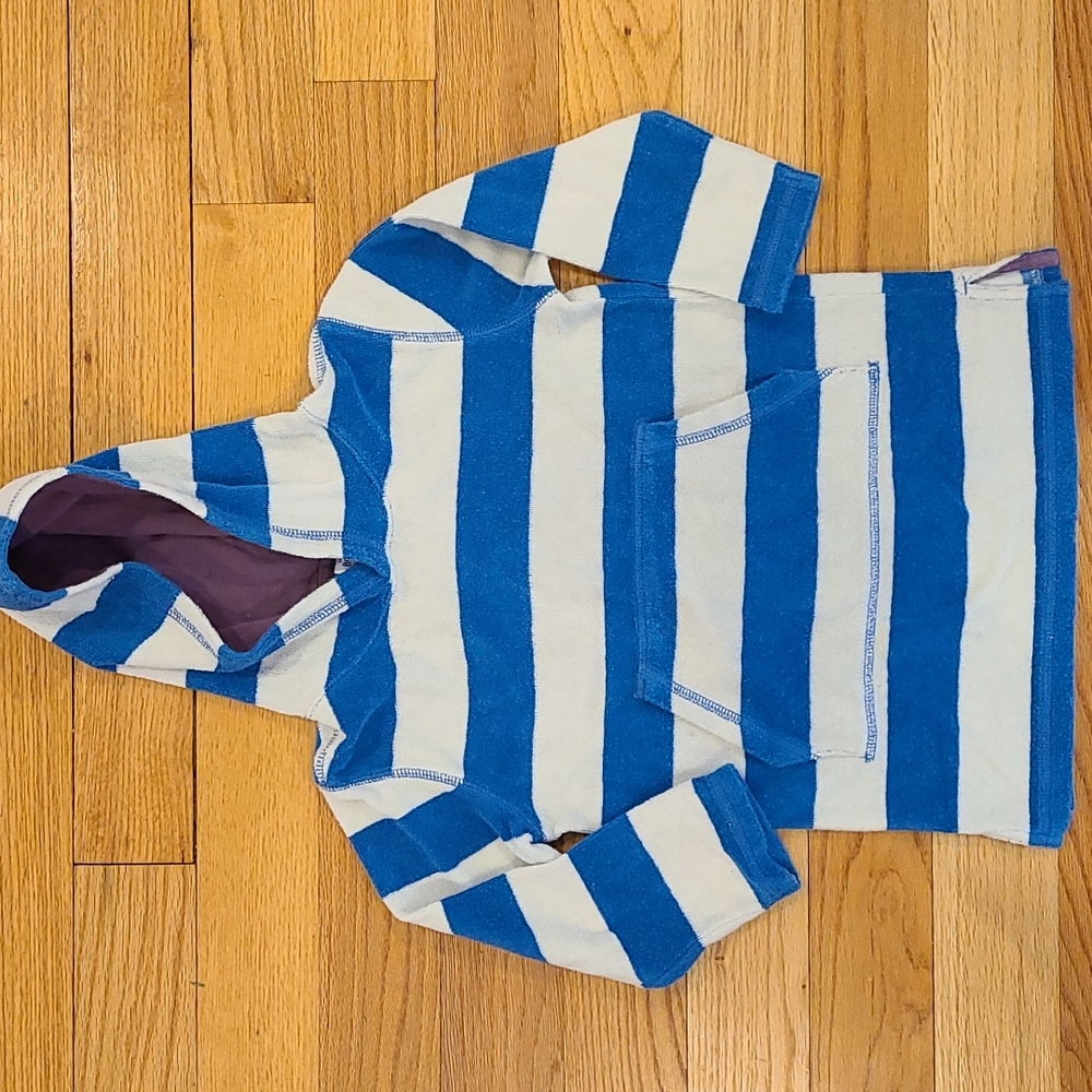 Mini Boden Toweling Hoodie; size 4-5Y